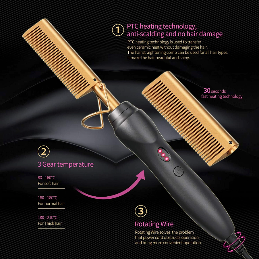 Hair Straightener Comb