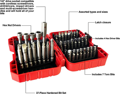 37 Piece Impact Screwdriver