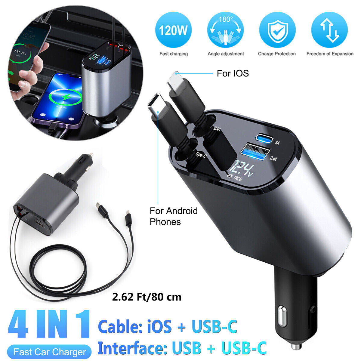 Retractable Car Charger